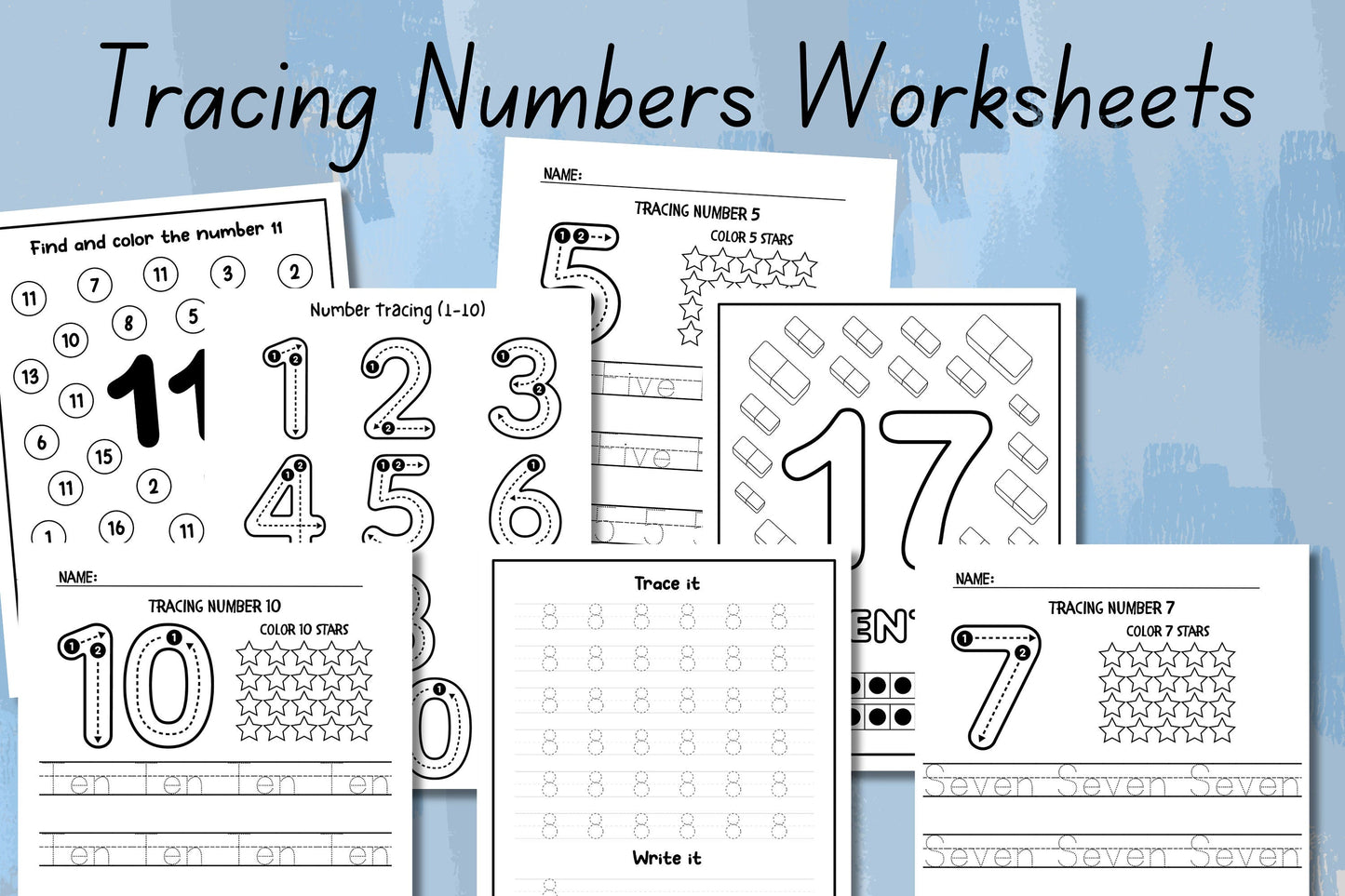 600+ Kids Learning Printable Activity Worksheets Bundle